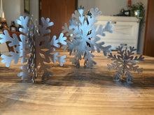SteelFreak 3D Metal Snowflake Stainless Steel