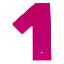 1/4 Inch Thick Laser Cut Steel Letters and Numbers - Proxima Nova Font, Pink, 6 Inch