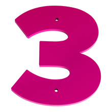 1/4 Inch Thick Laser Cut Steel Letters and Numbers - Proxima Nova Font, Pink, 6 Inch