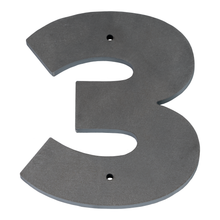 1/4 Inch Thick Laser Cut Steel Letters and Numbers - Proxima Nova Font, Raw Steel, 6 Inch