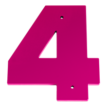 1/4 Inch Thick Laser Cut Steel Letters and Numbers - Proxima Nova Font, Pink, 6 Inch