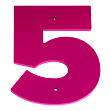 1/4 Inch Thick Laser Cut Steel Letters and Numbers - Proxima Nova Font, Pink, 6 Inch