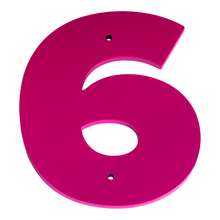 1/4 Inch Thick Laser Cut Steel Letters and Numbers - Proxima Nova Font, Pink, 6 Inch