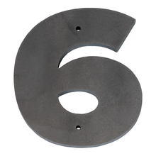 1/4 Inch Thick Laser Cut Steel Letters and Numbers - Proxima Nova Font, Raw Steel, 6 Inch