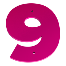 1/4 Inch Thick Laser Cut Steel Letters and Numbers - Proxima Nova Font, Pink, 6 Inch