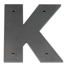 1/4 Inch Thick Laser Cut Steel Letters and Numbers - Proxima Nova Font, Raw Steel, 6 Inch