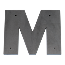 1/4 Inch Thick Laser Cut Steel Letters and Numbers - Proxima Nova Font, Raw Steel, 6 Inch