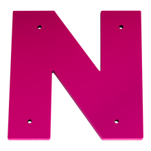 1/4 Inch Thick Laser Cut Steel Letters and Numbers - Proxima Nova Font, Pink, 6 Inch