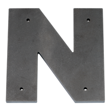 1/4 Inch Thick Laser Cut Steel Letters and Numbers - Proxima Nova Font, Raw Steel, 6 Inch