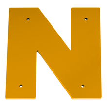 1/4 Inch Thick Laser Cut Steel Letters and Numbers - Proxima Nova Font, Yellow, 6 Inch