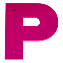 1/4 Inch Thick Laser Cut Steel Letters and Numbers - Proxima Nova Font, Pink, 6 Inch