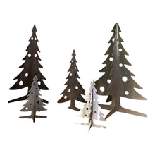 SteelFreak 3D Stainless Steel Christmas Tree Set of Five