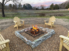 40 x 40 Inch Square Wheel Fire Pit Grate