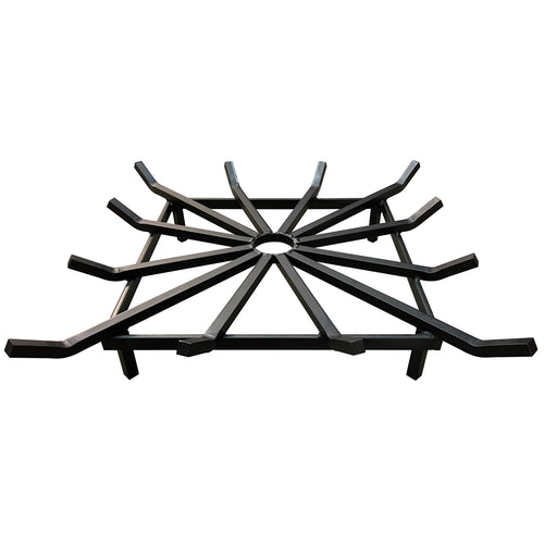 28 x 28 Inch Super Heavy Duty Square Wheel Fire Pit Grate